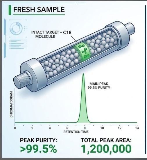 What Does HPLC Testing Mean? 11 Powerful Facts Every Peptide Buyer Should Know What Does HPLC Testing Mean — fresh peptide sample showing a clean main HPLC peak with minimal impurities