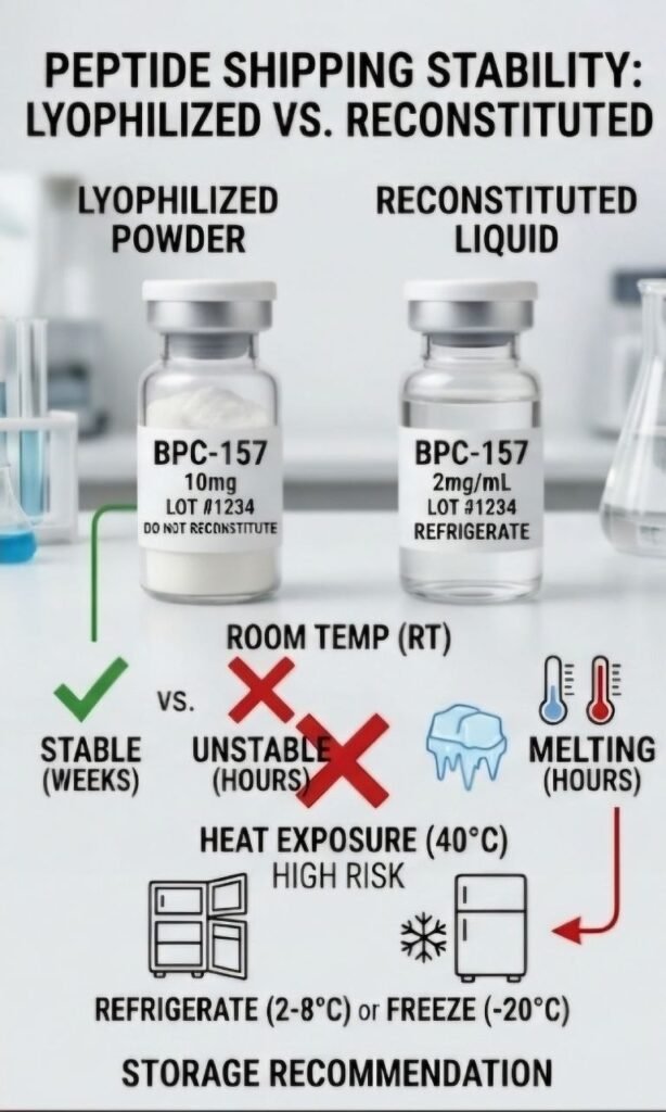 bpc 157 reconstituted stability at room temperature How Long Can Peptides Stay Unrefrigerated During Shipping? 7 Powerful Facts In 2026 You Must Know Amino Clinic — Healthier Intramuscular Pack Size:500ml