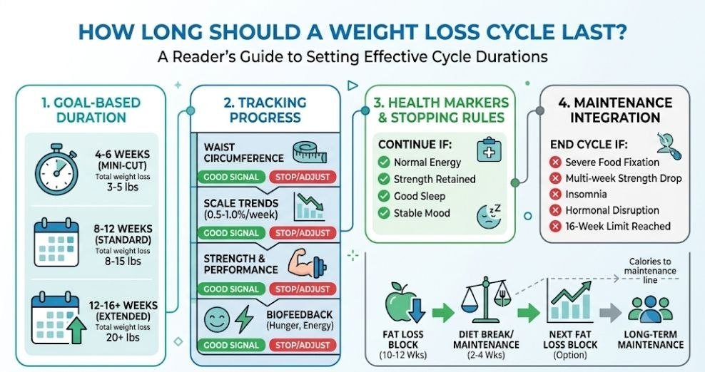 How Long Should a Weight Loss Cycle Last? 7 Powerful Rules for Safe, Sustainable Results How long should a weight loss cycle last based on weight loss goals, progress, health markers, and maintenance