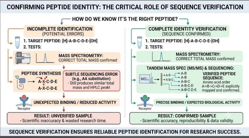 Peptide Sequence Verification: 7 Powerful Reasons It Matters for Research-Grade Peptides Why peptide sequence verification is important for confirming peptide identity