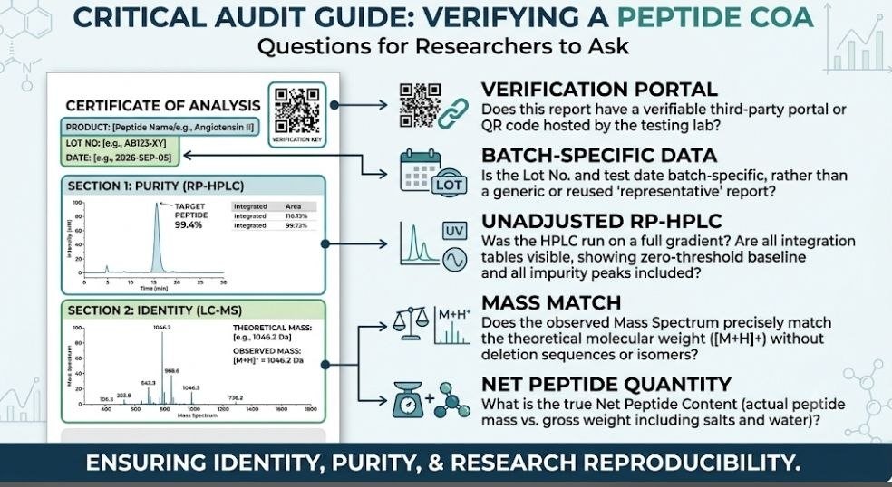 Questions to Ask a Peptide Supplier About a Peptide COA