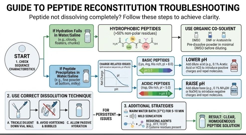 Why Won’t My Peptide Dissolve? 9 Powerful Reasons, Proven Fixes & QC Troubleshooting Guide why won't my peptide dissolve peptide reconstitution troubleshooting